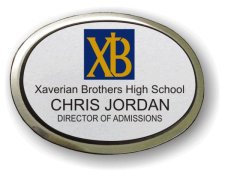 (image for) Xaverian Brothers High School Executive Oval Silver Badge