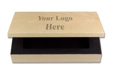 (image for) Personalized Wood Name Badge Box