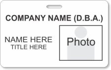 (image for) Generic Photo ID Name Badges