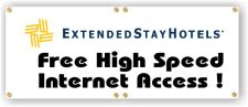 (image for) Extended Stay Hotels 3' x 10' Banner