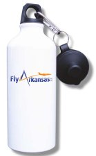 (image for) Fly Arkansas, LLC Water Bottle - White