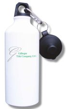 (image for) Gillespie Title Company, LLC Water Bottle - White