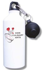 (image for) Kids Culinary Arts Water Bottle - White