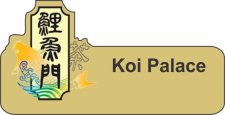 (image for) Koi Palace Shaped Gold Logo Only Badge