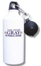 (image for) Lane Stucky Gray Funeral Home Water Bottle - White