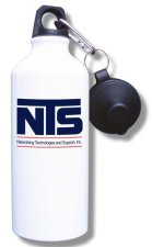 (image for) Networking Technologies and Support, Inc. Water Bottle - White