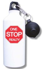 (image for) One Stop Realty Water Bottle - White