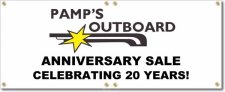 (image for) Pamps Outboard Inc. Banner Logo Center