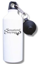 (image for) Sensational Sayings Water Bottle - White