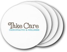 (image for) Take Care Chiropractic Coasters (5 Pack)