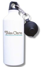 (image for) Take Care Chiropractic Water Bottle - White