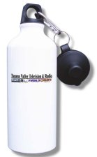 (image for) Tanana Valley Television and Radio Water Bottle - White