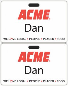 (image for) Acme White Badge (Classic ID Style)