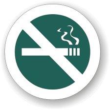 (image for) Hawthorn No Smoking Sign
