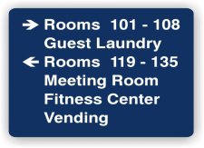 (image for) MT300V6 - Microtel 6 Line Directional Sign