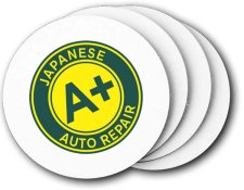 (image for) A+ Japanese Auto Repair, Inc. Coasters (5 Pack)