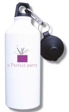 (image for) A Perfect Party Water Bottle - White