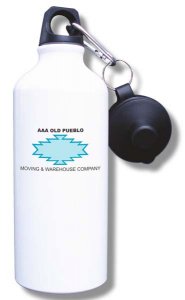 (image for) AAA Old Pueblo Moving and Warehouse Water Bottle - White