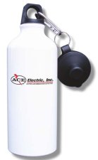 (image for) Ace Electric, Inc. Water Bottle - White