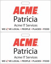 (image for) Acme IT Services White Badge (ID Style)