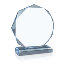 (image for) Blue Acrylic Octagon Award - Small