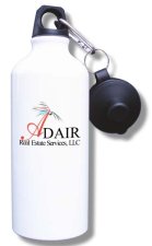 (image for) Adair Real Estate Services Water Bottle - White