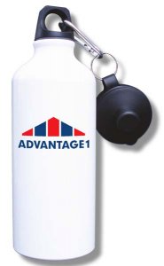 (image for) Advantage 1 Water Bottle - White