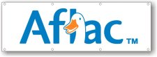 (image for) Aflac 28" x 6' Logo Only Banner