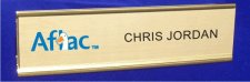 (image for) Gold Aflac Name Plate