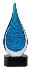 (image for) Blue Rain Drop Glass Award