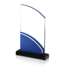 (image for) Arched Aluminum Fusion Award - Cobalt