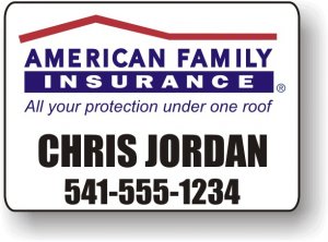 (image for) American Family Insurance 16\" x 24\" Magnetic Car Signs (Pair)