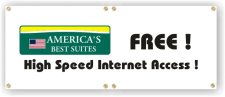 (image for) America's Best Suites 28" x 6' Banner