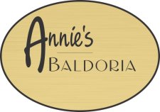 (image for) Annie's Baldoria Gold Oval Logo Only