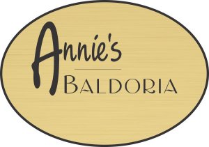 (image for) Annie\'s Baldoria Gold Oval Logo Only