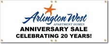 (image for) Arlington West Apartment Homes Banner Logo Center
