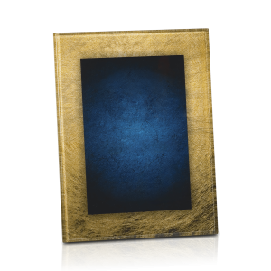 (image for) Blue and Gold Acrylic Art Plaque Award with Easel - Extra Large