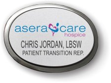(image for) AseraCare Hospice Silver Executive Oval Badge