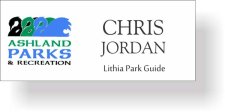 (image for) Ashland Parks & Recreation White Badge