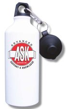 (image for) A.S.K. Services, Inc. Water Bottle - White