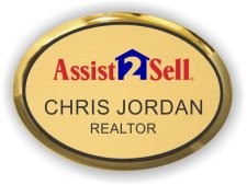 (image for) Assist-2-Sell Gold Oval Executive Badge