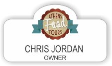 (image for) Athens Food Tours White Shaped Badge