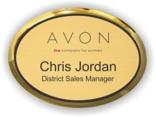(image for) Avon Gold Oval Executive Badge