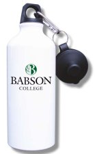 (image for) Babson College Water Bottle - White