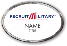(image for) RecruitMilitary Oval Prestige Polished badge