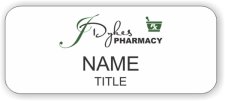 (image for) J Dykes Pharmacy Standard White badge