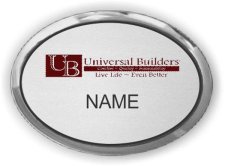 (image for) Universal Builders Oval Executive Silver badge
