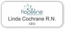 (image for) Hopeline Pregnancy Resource Center Standard White badge