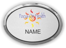 (image for) Focus on Health Chiropractic Oval Executive Silver badge