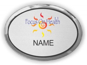 (image for) Focus on Health Chiropractic Oval Executive Silver badge